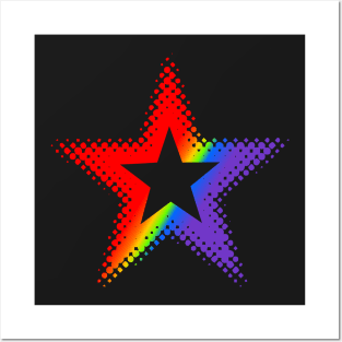 Rainbow Star Posters and Art